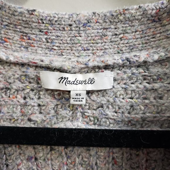 Madewell Speckled Wool Blend Cardigan * Size XS - Picture 6 of 9